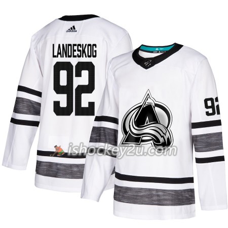 Mænd NHL Colorado Avalanche Trøje Gabriel Landeskog 92 Hvid 2019 All-Star Adidas Authentic